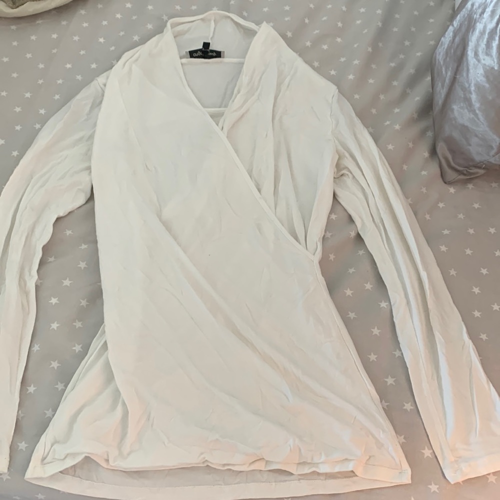 Angel Maternity White Top, Size M